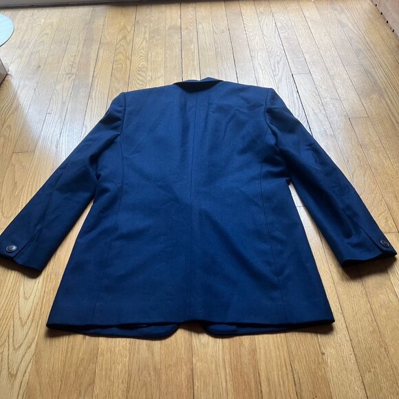 Vintage Pendleton Size 6 Navy Classic Preppy Pure Virgin Wool Notch Neck Blazer - Picture 10 of 14